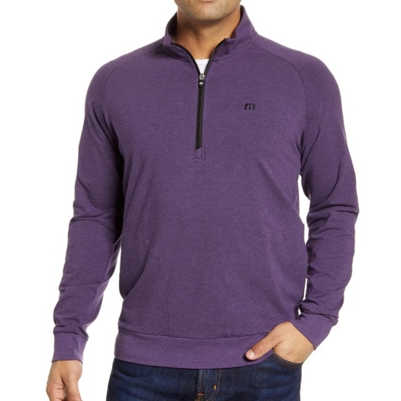 travis mathew half zip